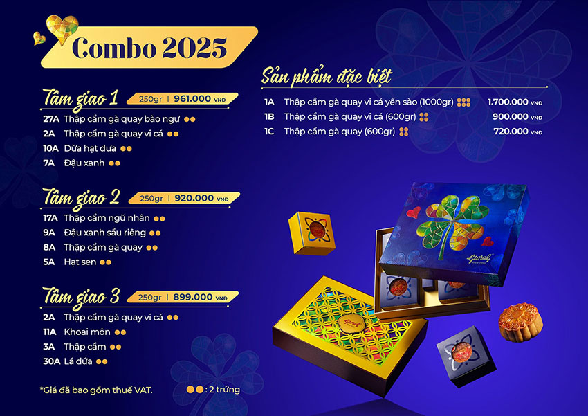 combo bánh trung thu givral 2025