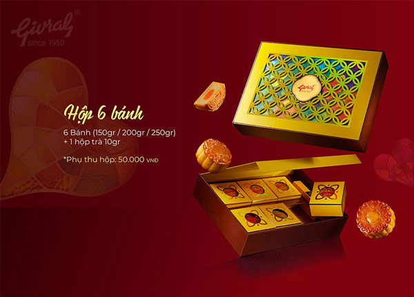 Combo bánh trung thu givral trăng yêu thương 1