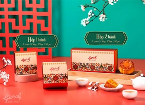 Bánh trung thu givral đậu xanh sầu riêng - Thơm ngon từng vị bánh