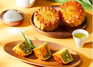 Bánh trung thu givral dừa hạt dưa thơm ngon